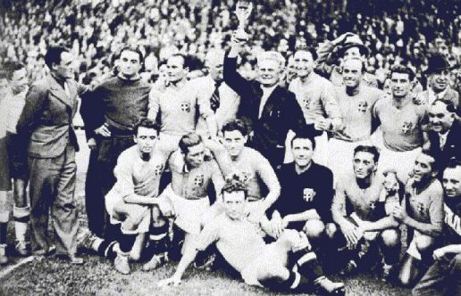 老照片-1938年世界杯冠军阵容 意大利黄金一代