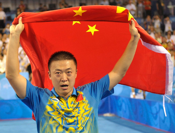 الصيني ما لين يفوز بذهبية كرة الطاولة لفردي الرجال