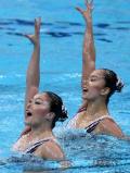 图文-花样游泳女子双人决赛 日本选手获季军