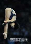图文-奥运女子10米跳台决赛赛况 优美的空中姿势