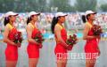 图文-女子四人双桨中国夺金 最光荣的瞬间