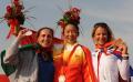 图文-女子帆板比赛颁奖