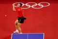 图文-中国获乒乓球男团冠军 马琳庆祝拿下比赛