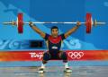 图文-男子举重62公斤级比赛 哥伦比亚选手比赛