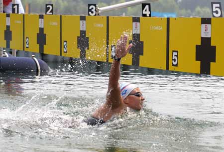 Russia's Ilchenko snatches first Olympic open water gold