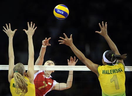 Defending champs China sent packing by Brazil in women's volleyball