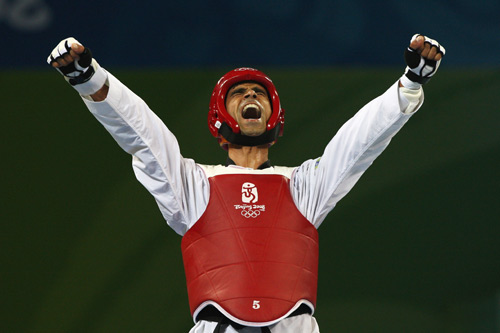 Saei wins gold medal in Men's -80kg Taekwondo