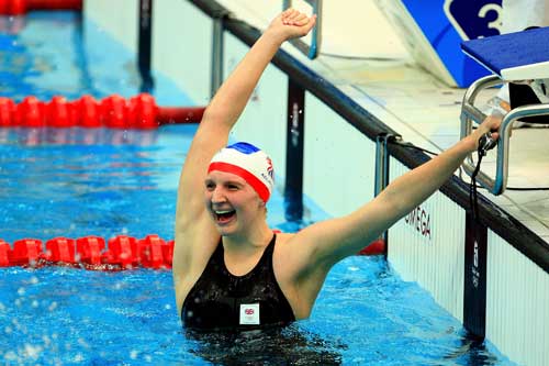 Photos: British Adlington breaks Women's 800m Freestyle WR