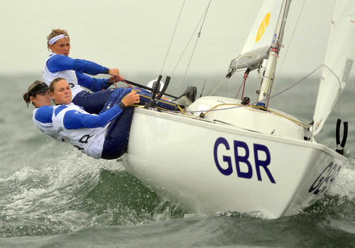 Photos: Britain wins Sailing Yngling gold