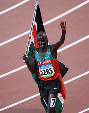 Photo: Kenya wins men's 3000m steeplechase gold