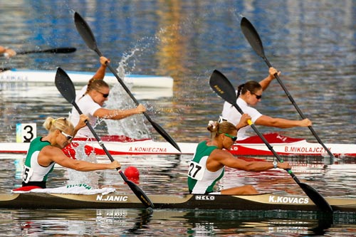 Photo: Hungary wins Women's Kayak Double (K2) 500m gold