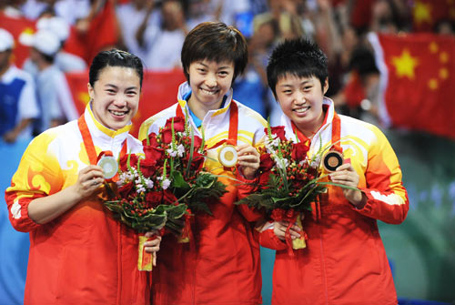 Zhang Yining wins fourth Table Tennis Gold 