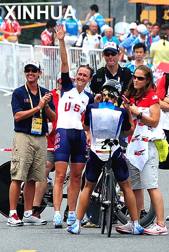 Kristin Armstrong, campeona de contrarreloj individual femenina de ciclismo