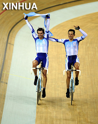 Argentina gana el oro en modalidad masculina de madison 