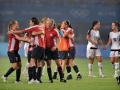 图文-[奥运会]女足挪威2-0美国 挪威球员庆祝胜利