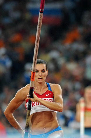 Isinbaeva verteidigt ihr Gold beim Stabhochspringen der Damen