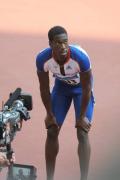 图文-奥运会男子200米预赛 英国选手赛后间歇