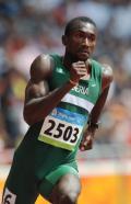 图文-奥运会男子200米预赛 尼日利亚选手过弯道