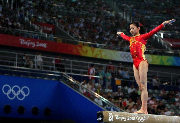 图文-中国队参加女子体操资格赛 江钰源在平衡木上