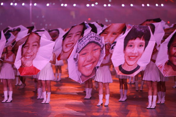 图文2008北京奥运会开幕式无数个儿童的笑脸