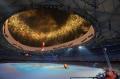 图文-北京奥运会闭幕式举行 鸟巢上空焰火四射