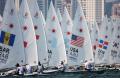 图文-奥运会帆船12日各级别比赛 场面十分的壮观
