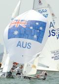 图文-男子双人艇470级澳大利亚夺冠