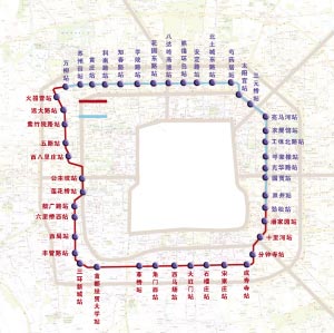 北京将建设第二条地铁环线 可连接两大交通枢