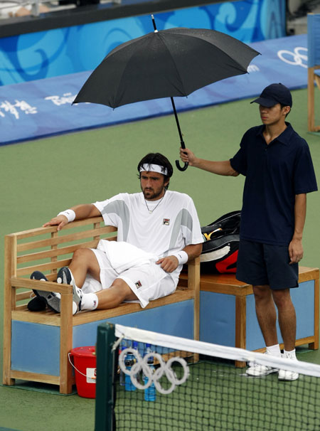 图文-奥运比赛众生相 网球运动员享受王子待遇