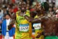 图文-牙买加刷新4x100纪录 牙买加群雄夺冠