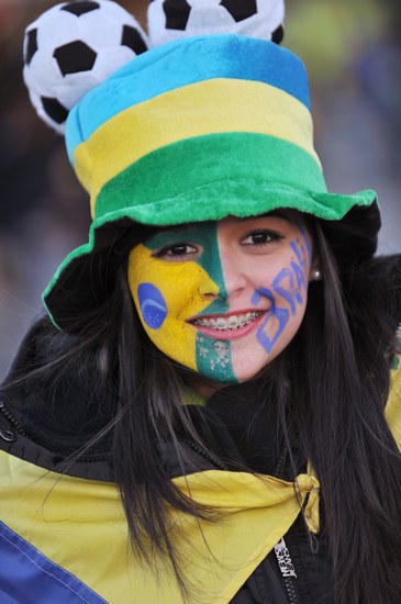 图文-[小组赛]巴西VS朝鲜 巴西女球迷_图片新闻