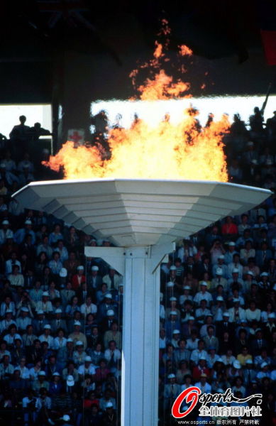 图文-历届奥运会开幕式点火回顾 1988年汉城