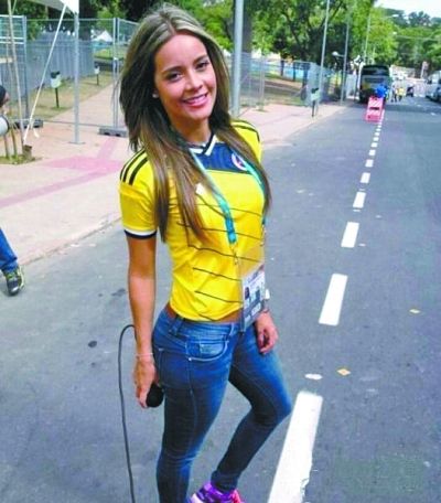 哥倫比亞美女記者亞拉山德拉·赫萊拉