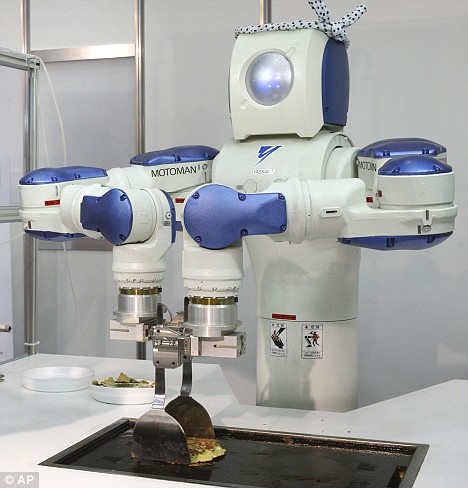 日本研发新型智能机器人会烙煎饼(组图)