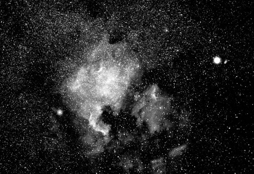 北美洲星云(NGC 7000) 美刊公布十佳天文照片:太阳系行星夺冠(组图)(2)