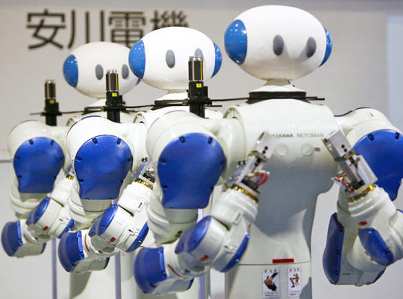 "topio"是一款双足仿人机器人,就是设计用来与人类打乒乓球的.
