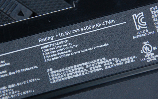 10.8V 4400mAh的6芯锂离子电池保证续航能力