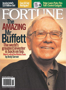 On November 11, 2001 " magical Mr Buffett "