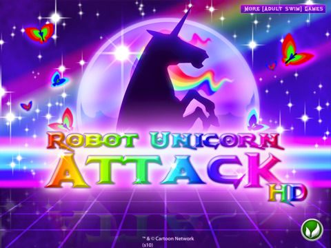 " rainbow alone horny animal " (Robot Unicorn Attack)
