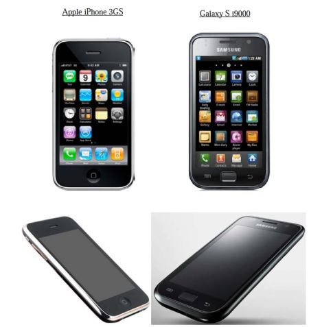 苹果在诉状中将iPhone 3GS与三星i9000进行对比
