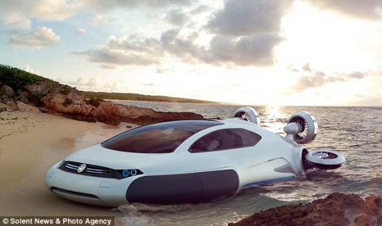 中国设计师设计未来概念汽车:可水面自由行驶