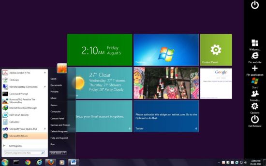 微软:windows 8触摸界面与ipad一样简洁(图)