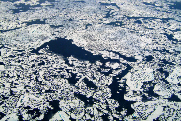 每日卫星照：北冰洋表层甲烷泄漏(图)
