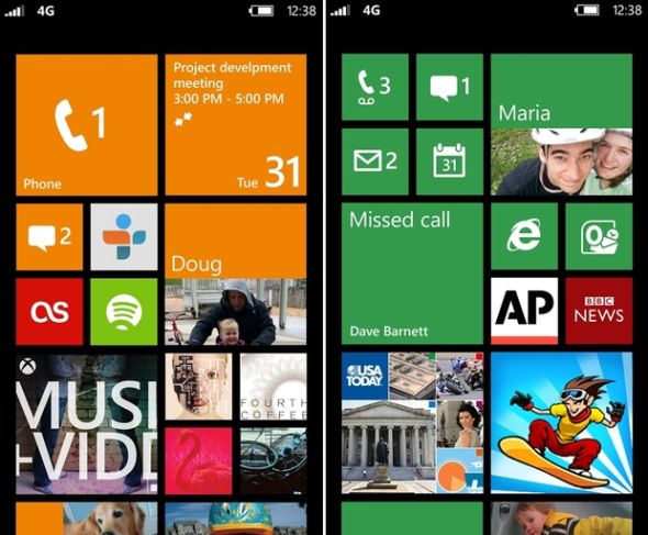 Windows Phone 8系統(tǒng)界面