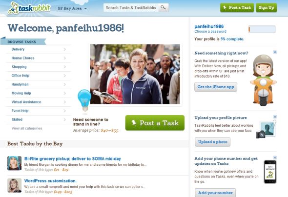 TaskRabbit:面向日常生活的任务发布平台_互联
