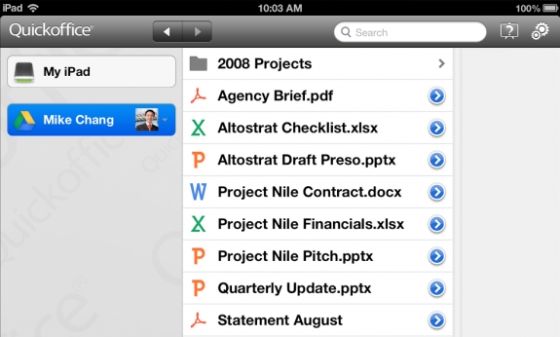 iPadQuickoffice
