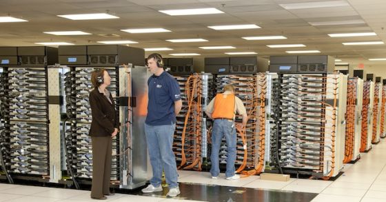 “红杉IBM蓝基因/Q型”超级计算机。供图：劳伦斯・利弗莫尔国家实验室