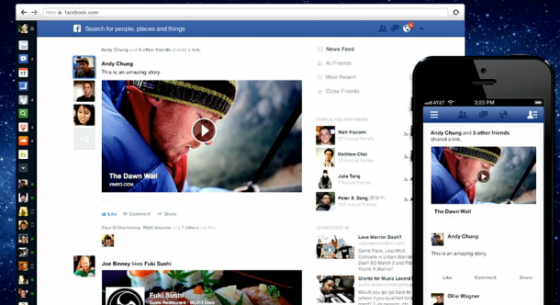 Facebook周四发布了以移动设备为目标的最新News feed(信息流)功能。