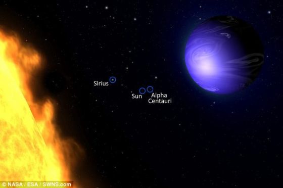 [转载]63光年外发现蓝色系外行星:温度超1000摄氏度