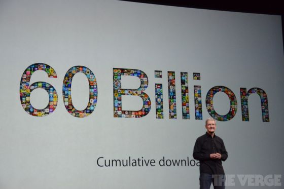 苹果应用商店累计下载量超过600亿次|苹果|iO